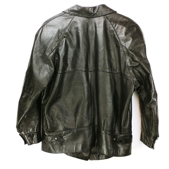 Vintage Wilson's Black Leather coat Rad - Picture 5 of 8